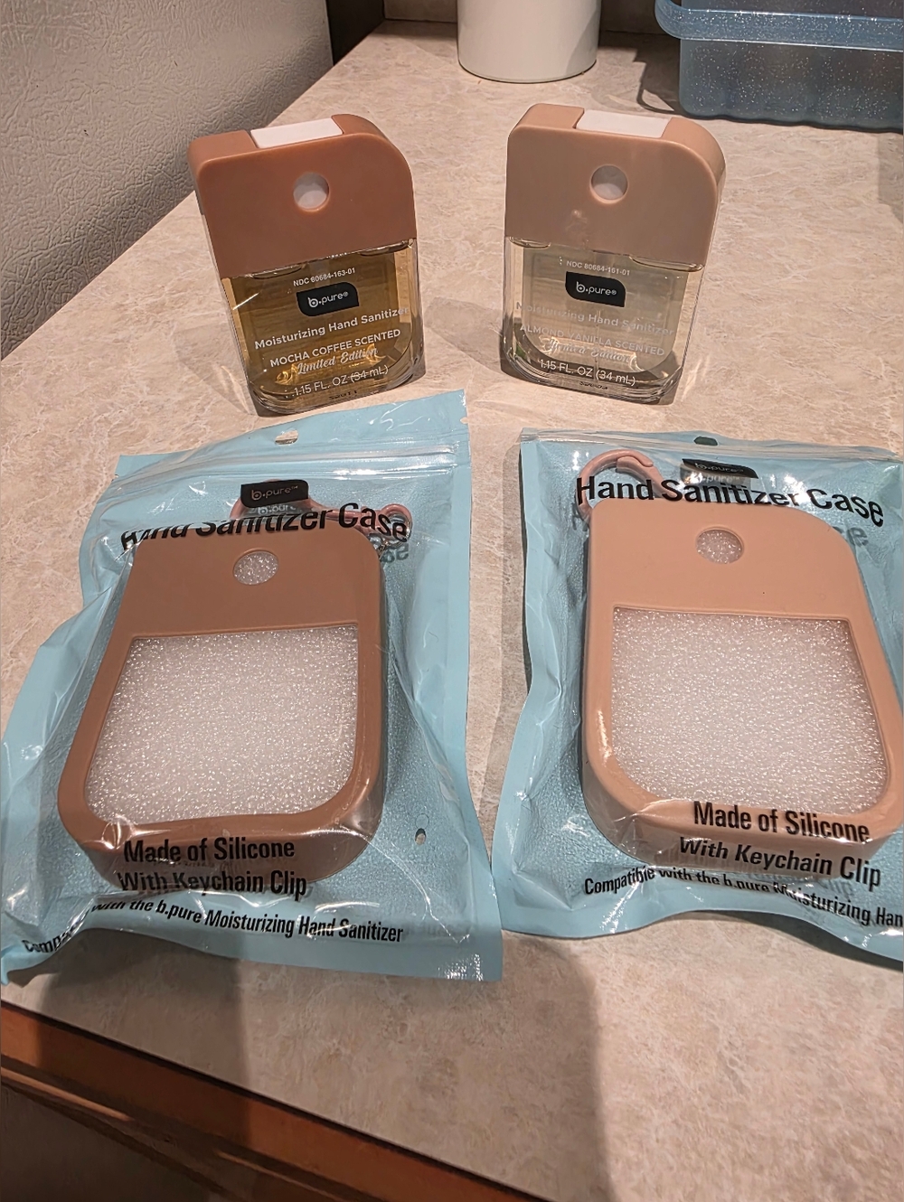 B.Pure Hand Sanitizer Mocha Coffee & Almond Vanilla Scented